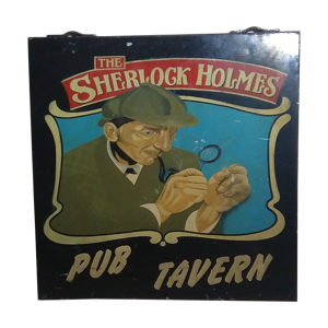 Enseigne émaillée Sherlock Holmes