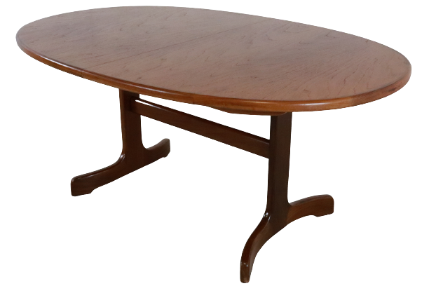 G-Plan oval adjustable table