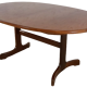 G-Plan oval adjustable table