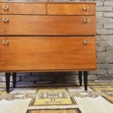 Small sideboard 2 drawers 2 doors year 1960 vintage