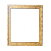 Wooden frame and gilded and carved stucco of the nineteenth century
