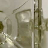 Pair of molded glass candlesticks