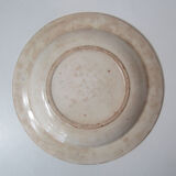 Ancien plat creux rose orientaliste