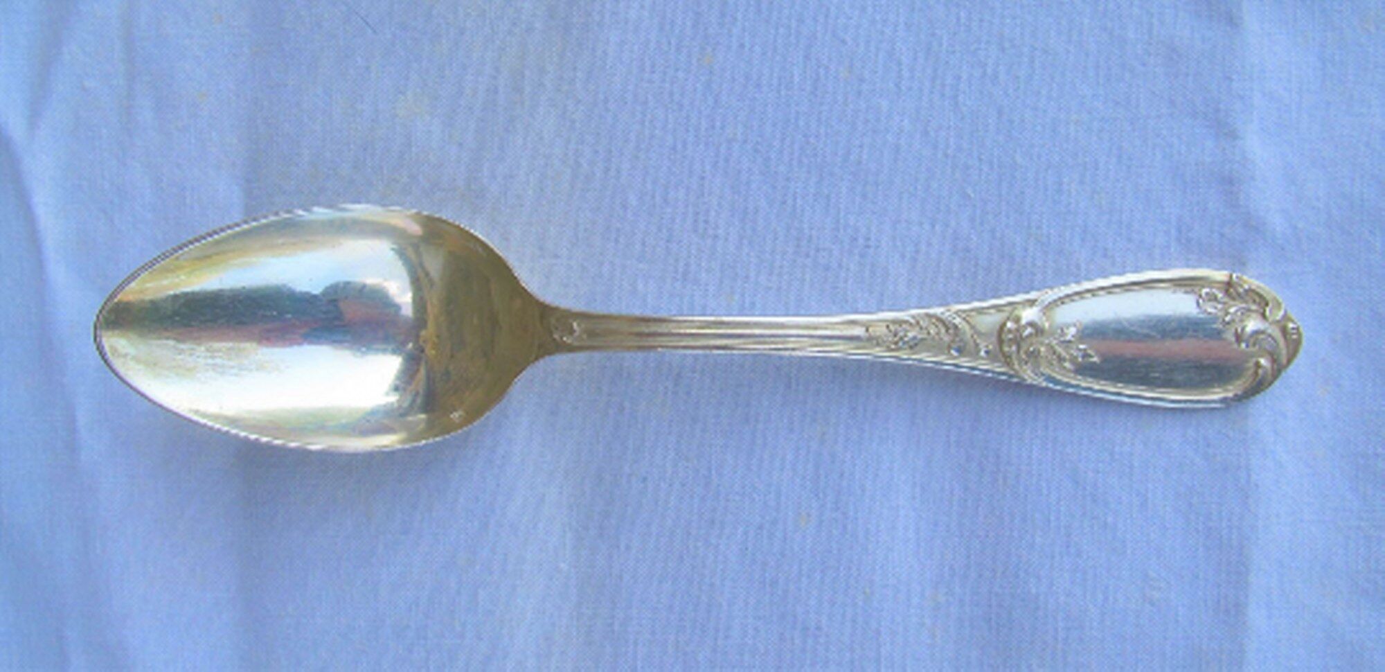 Ensemble de 6 cuillères à soupe plaquées argent Ercuis 84, France, style Art Nouveau| Louis XV