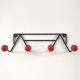 Door coats vintage 4 pateres red balls