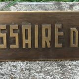 Plaque de métier « Commissaire de Police » 35x7 cm