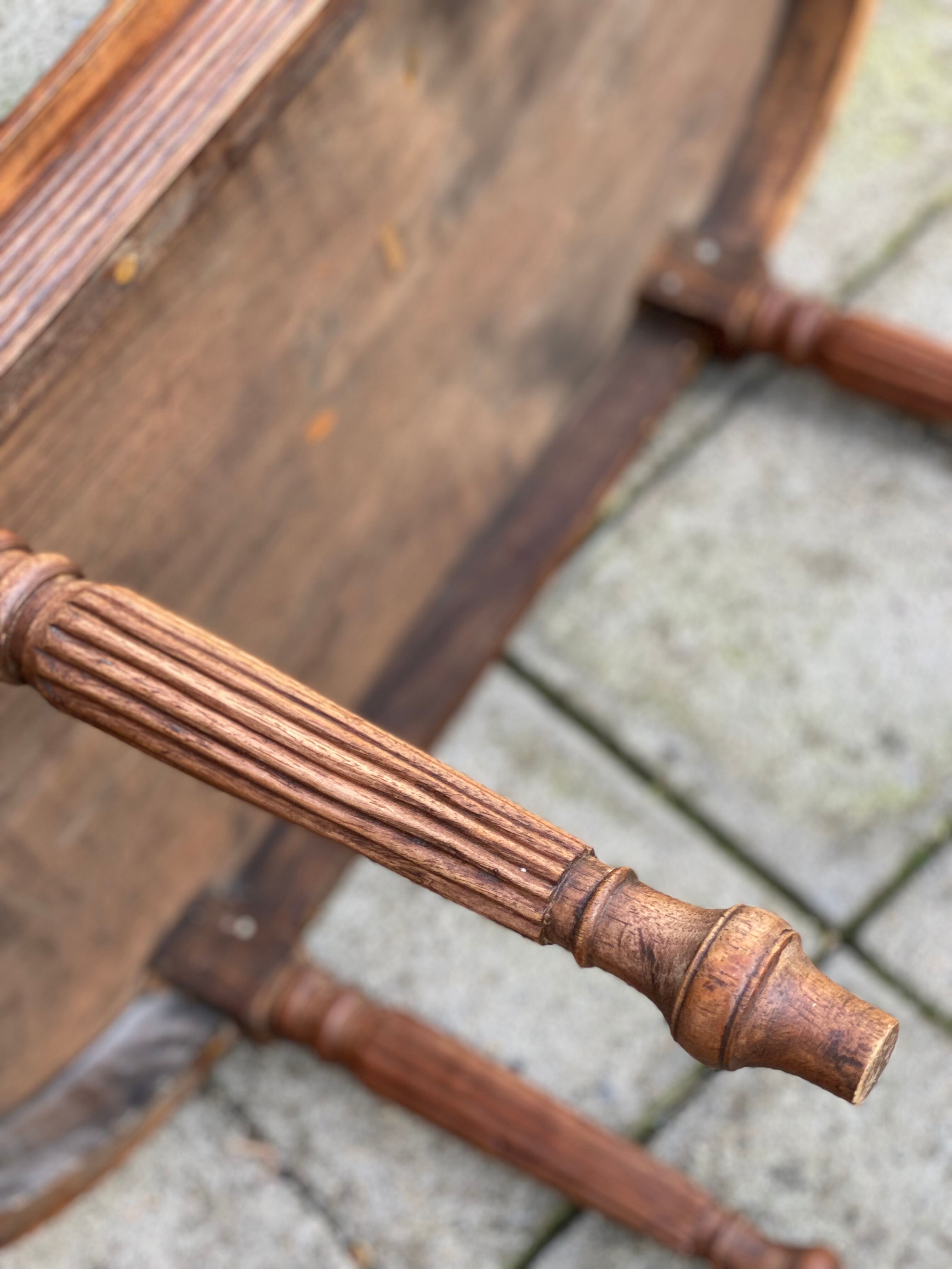 Vintage Oval Oak Coffee Table
