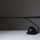 Aluminor France vintage desk lamp post-modern design 1980s