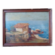 Painting Cabin by the beach signed