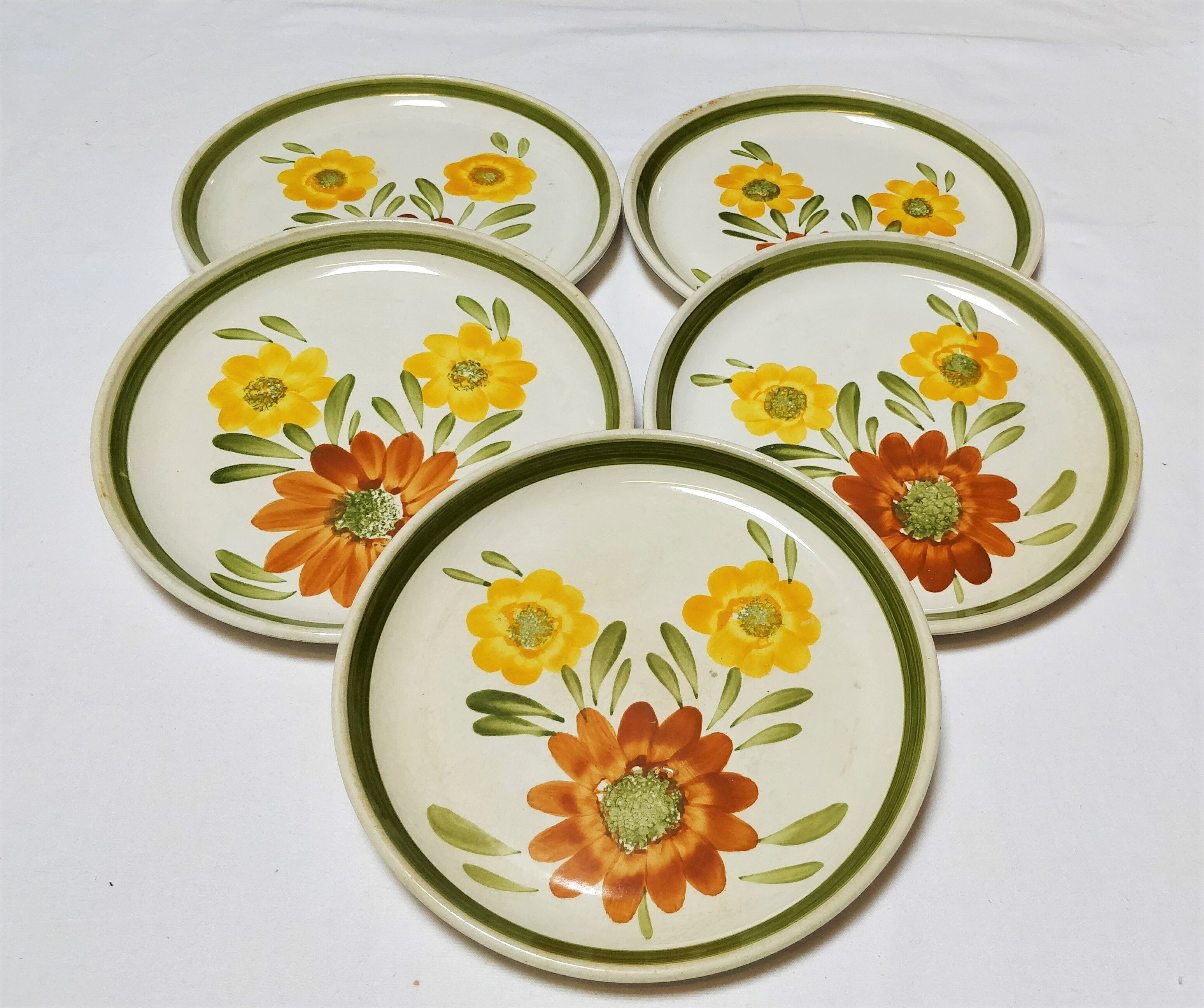 Plates Sarreguemines and Digoin hand painted