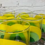 Series of 6 vintage Italy glasses