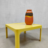 Table basse jaune vintage space age Preben fabricius