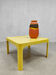 Vintage space age yellow coffee table  Preben fabricius