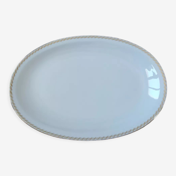 Oval plate in German porcelain from Bavaria