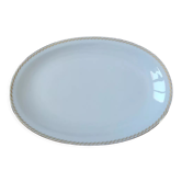 Oval plate in German porcelain from Bavaria