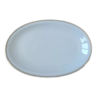 Plat ovale en porcelaine Allemande de Bavière