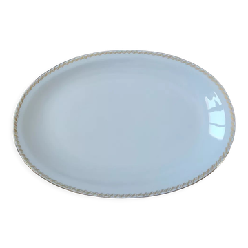 Oval plate in German porcelain from Bavaria