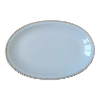 Oval plate in German porcelain from Bavaria