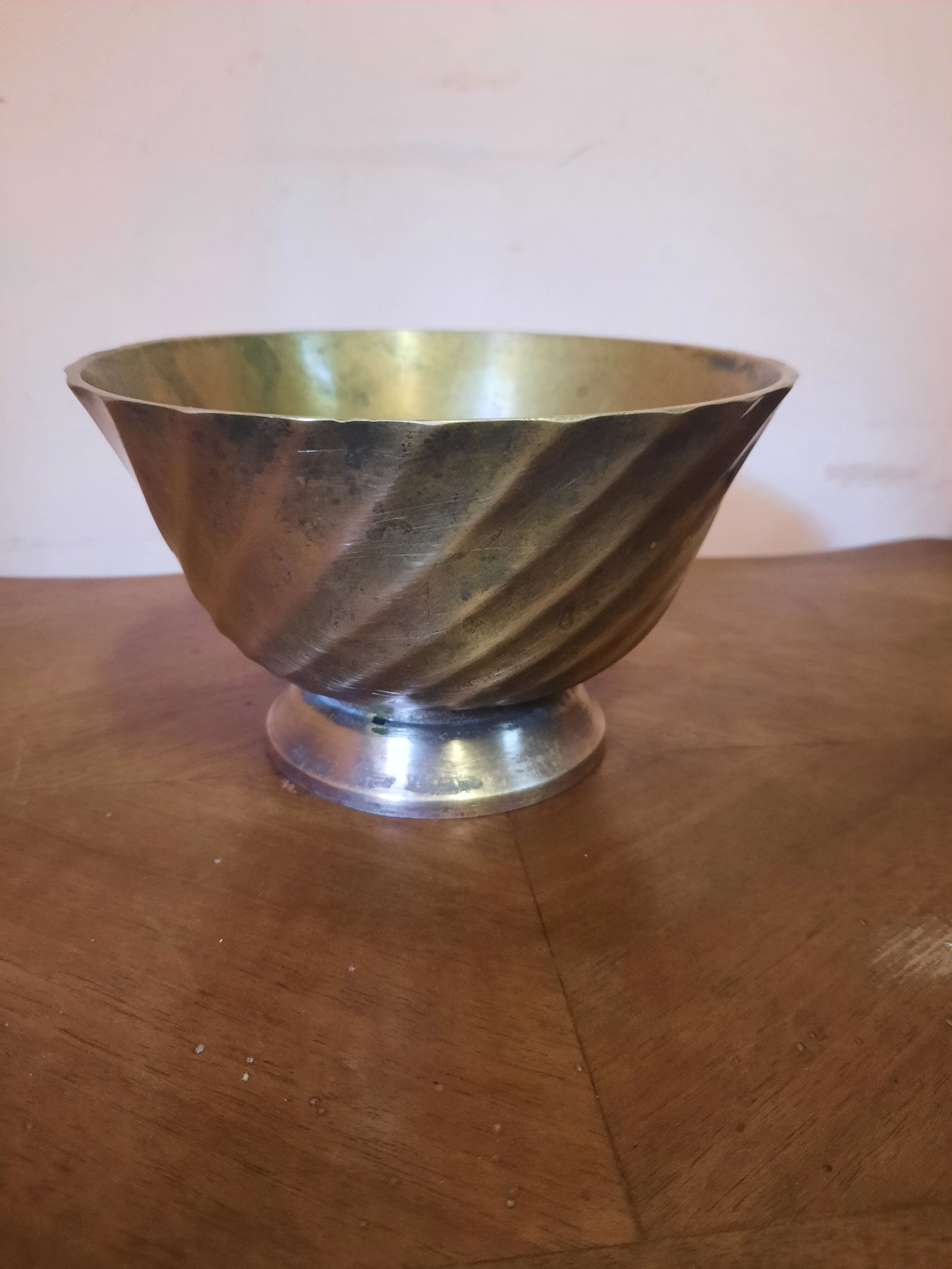 Brass pot cover
