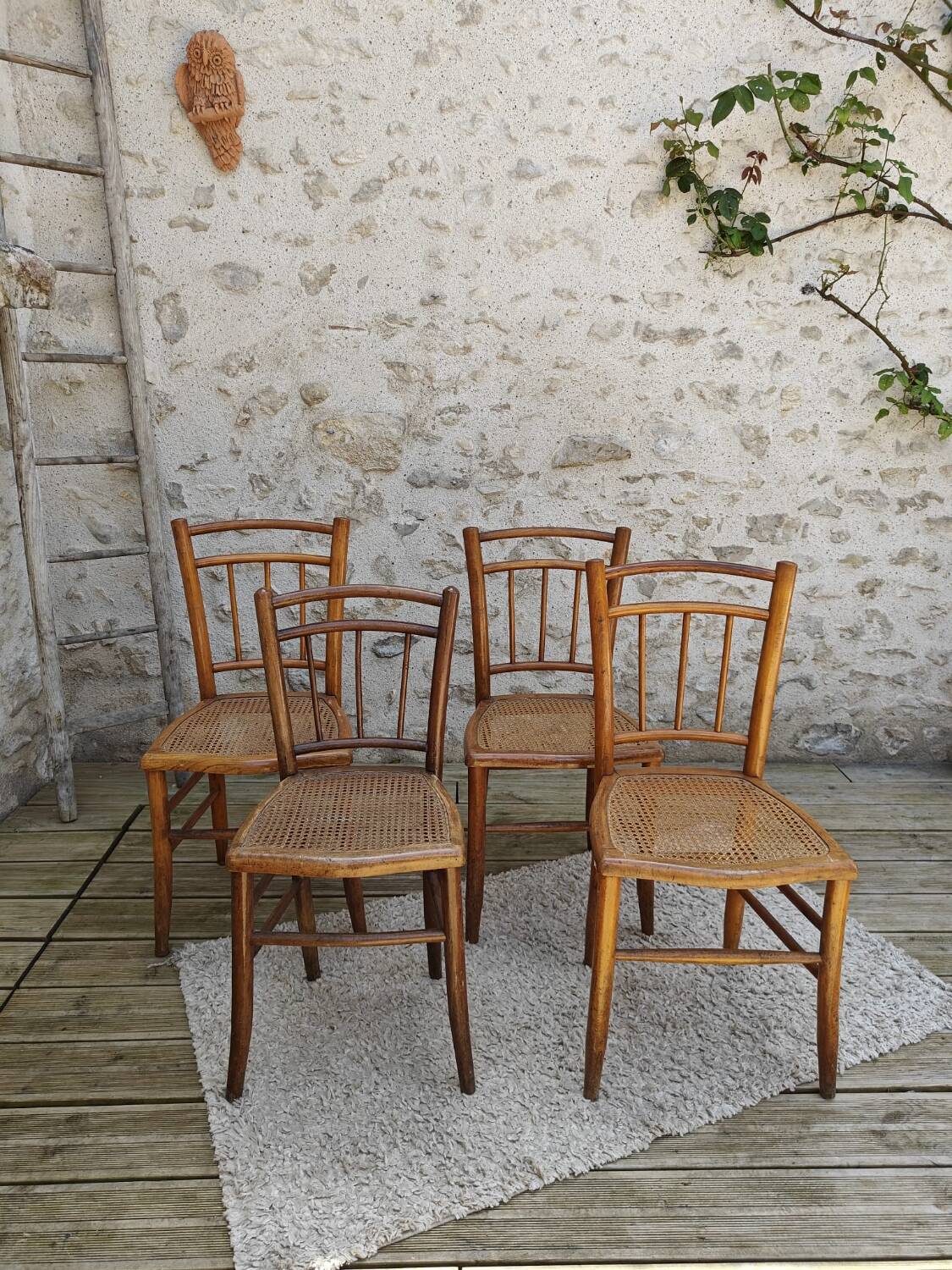Four bistro chairs