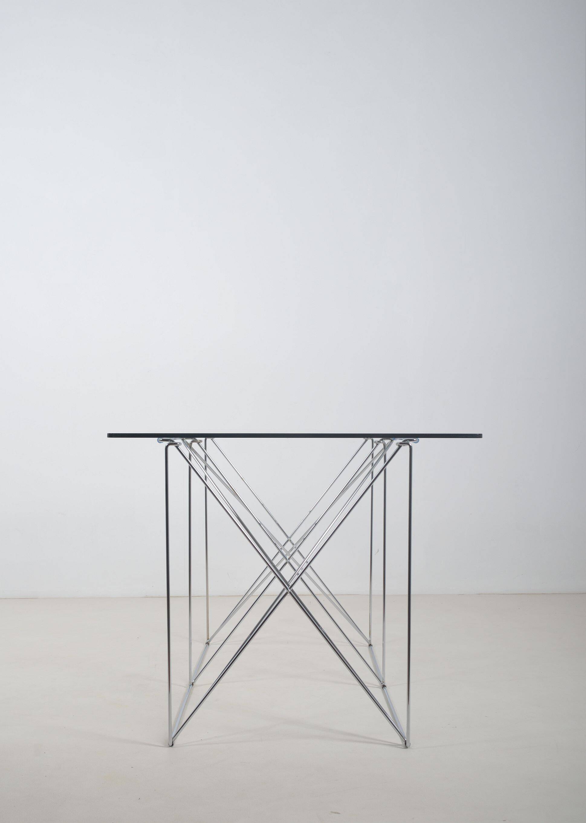 Table à manger minimaliste conçue par Max Sauze, années 1970