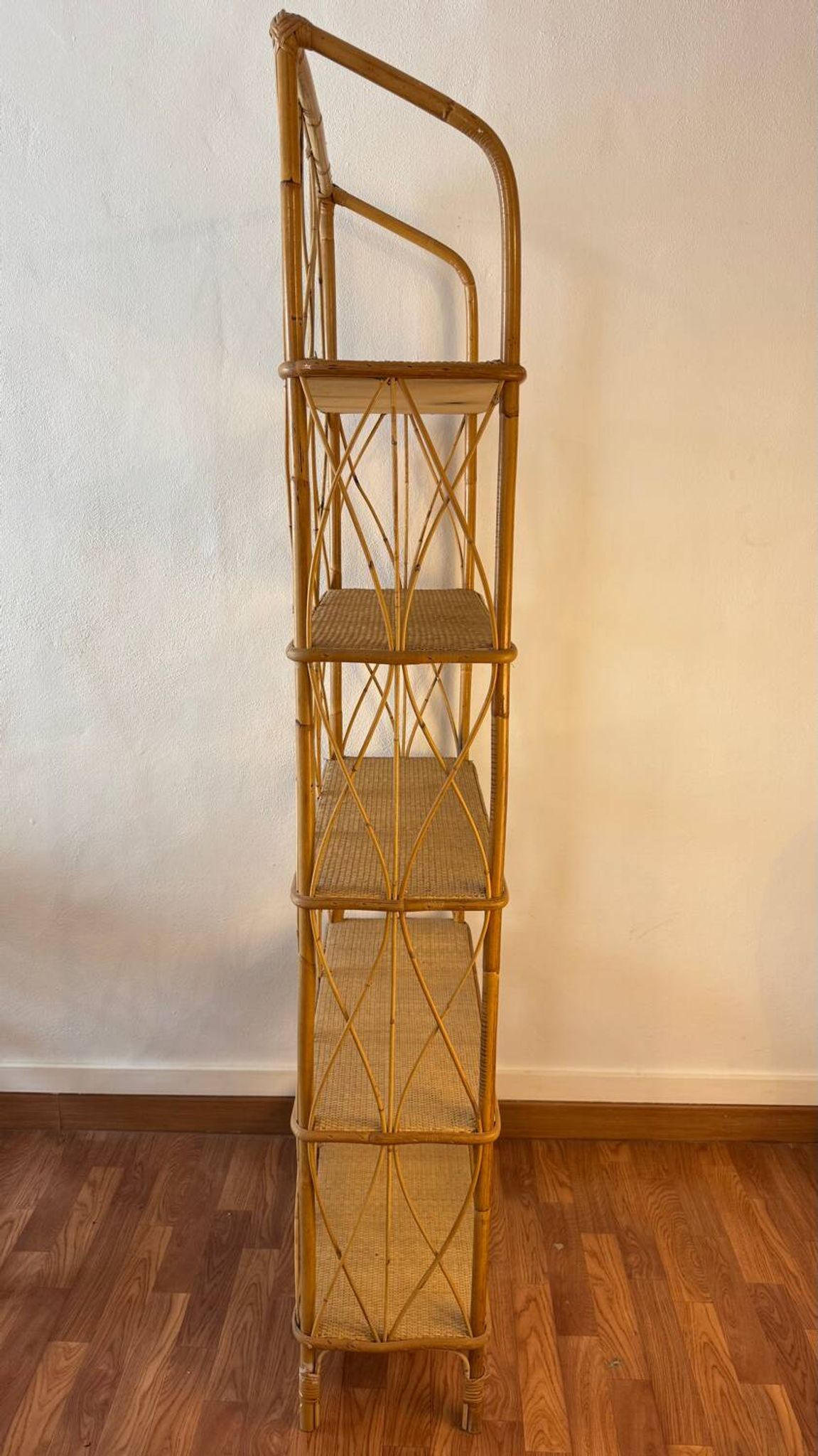 1960s Rattan Shelf France