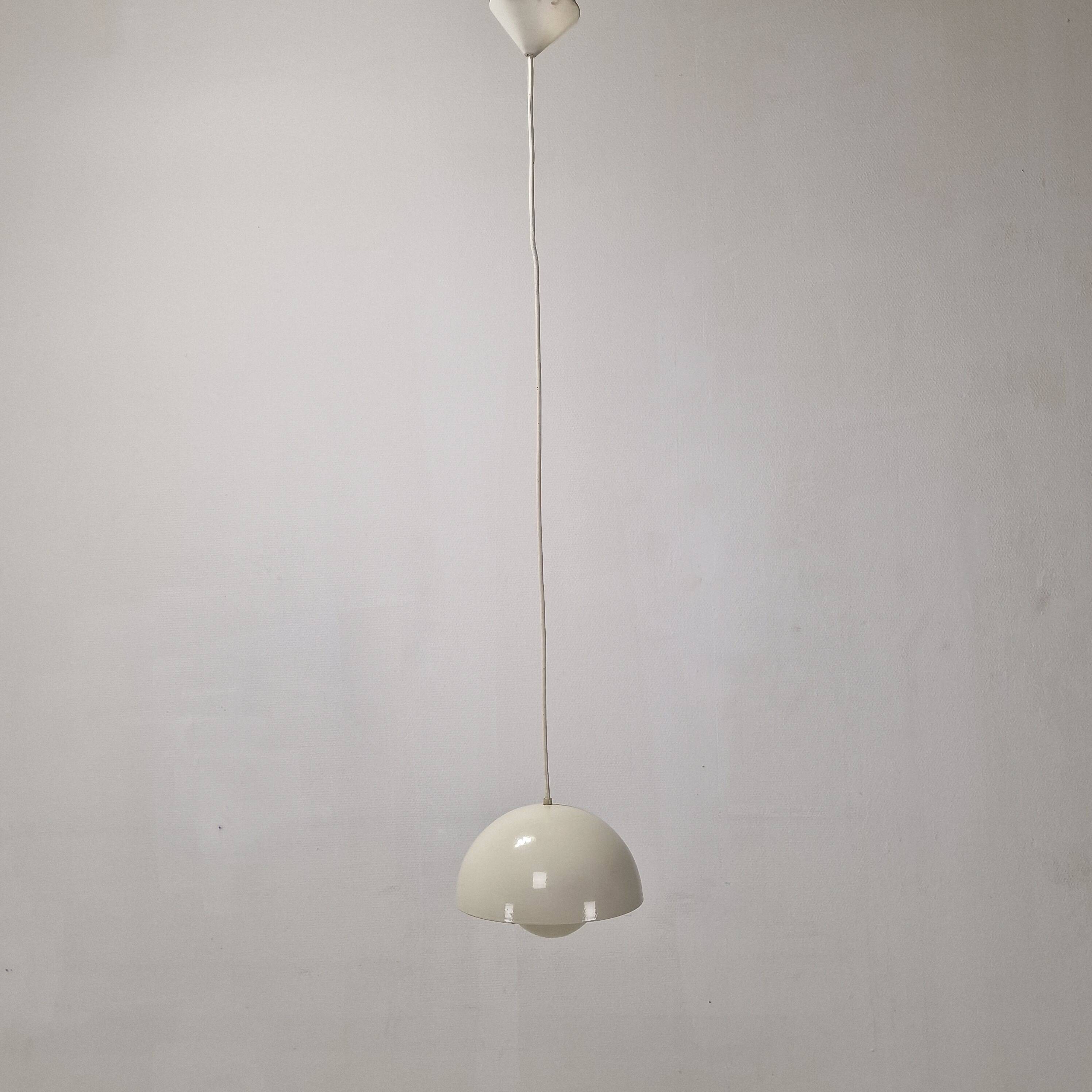 Set of 2 Verner Panton Flowerpot Ceiling Lamps – Vintage Design