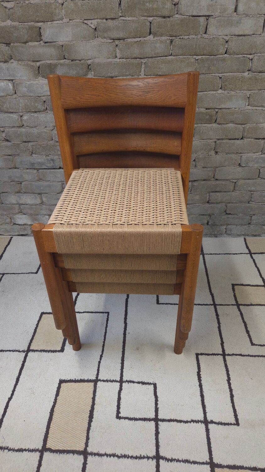 Set of 4 Danish chairs from the 1970s