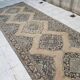 Vintage Turkish hallway rug 143x391 cm