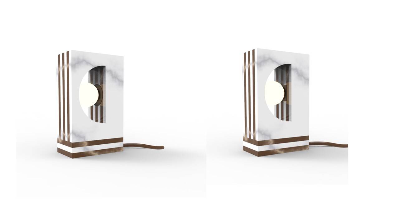 Strates table lamp (Roche Bobois)