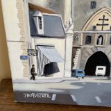 Oil painting on canvas jb maurice vecker (1896-1998) door of the craffe