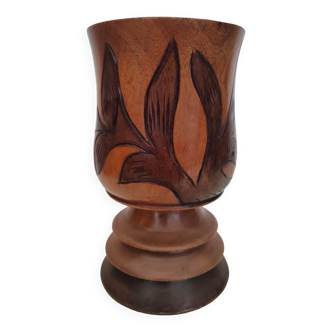 Wooden vase