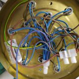 Vintage Hillebrand brass chandelier