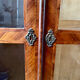 Solid wood display cabinet - walnut veneer