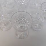 12 Saint Louis crystal liqueur glasses, Florence model.