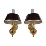 English style sconces by Erik Wärnå for EWÅ, Värnamo, Sweden. 1970's.