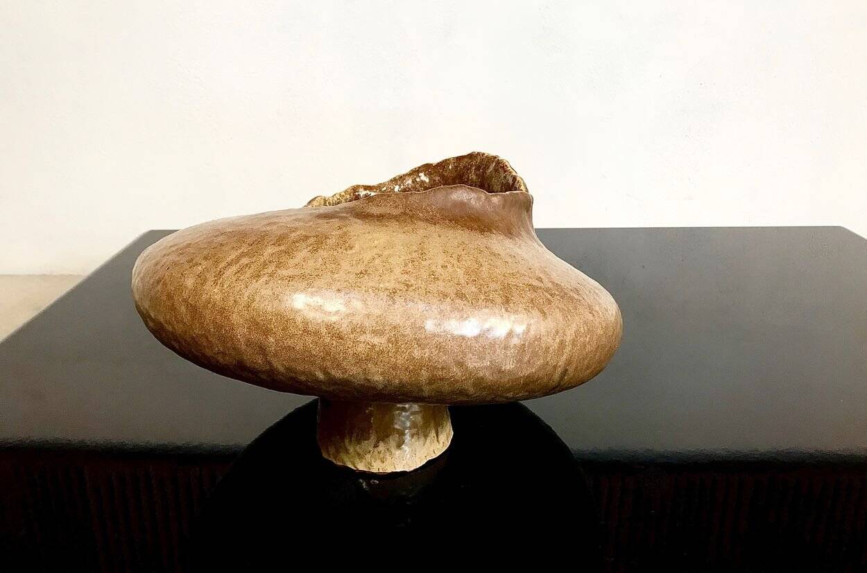 Sculptural Studio Ceramic art vase by Atelier Sorembe, Germany 1970