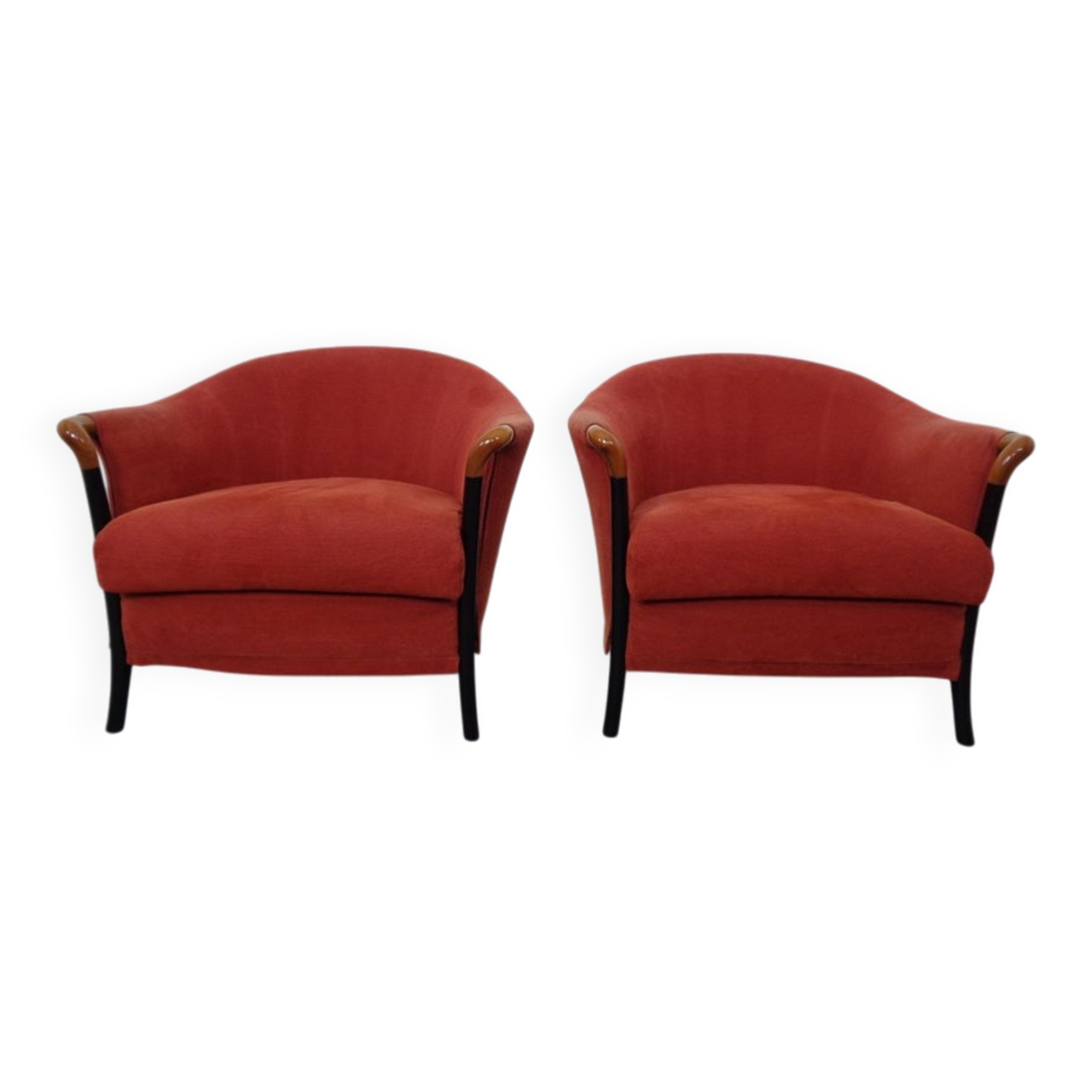Set of Progetti Lounge Chairs by Umberto Asnago for Giorgetti, 1980s, Set of 2
