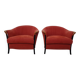 Set of Progetti Lounge Chairs by Umberto Asnago for Giorgetti, 1980s, Set of 2