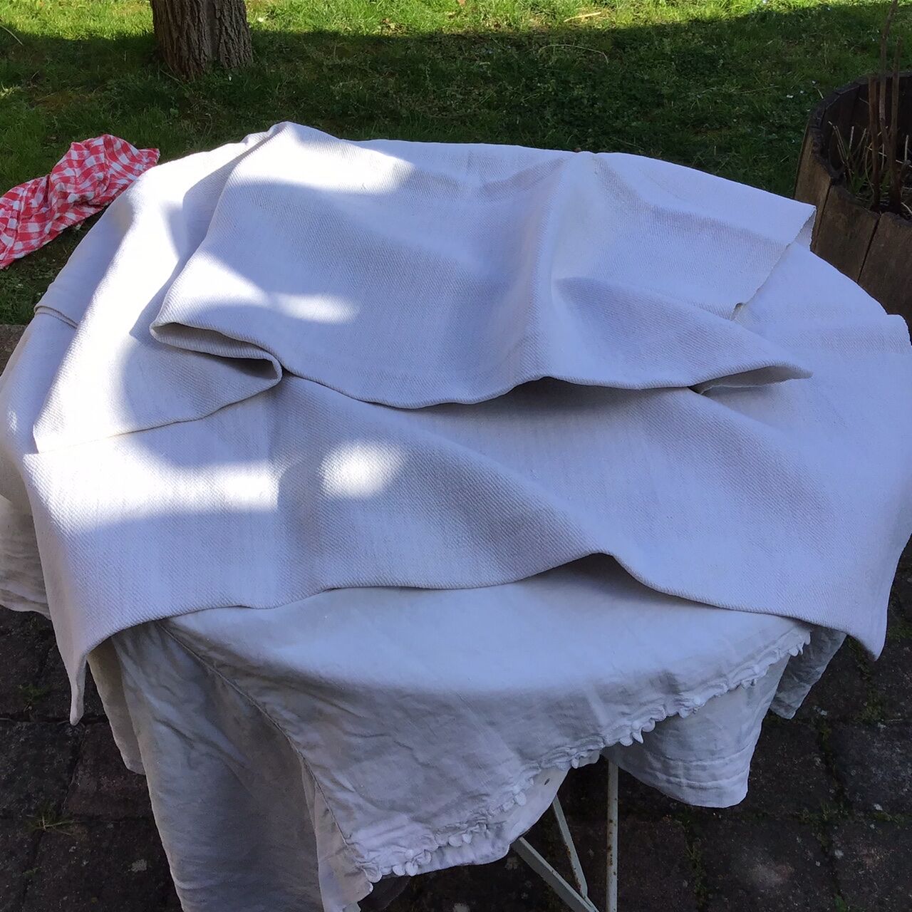 Hemp farm tablecloth