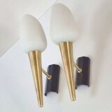 Pair of vintage wall lights from the 1950s.