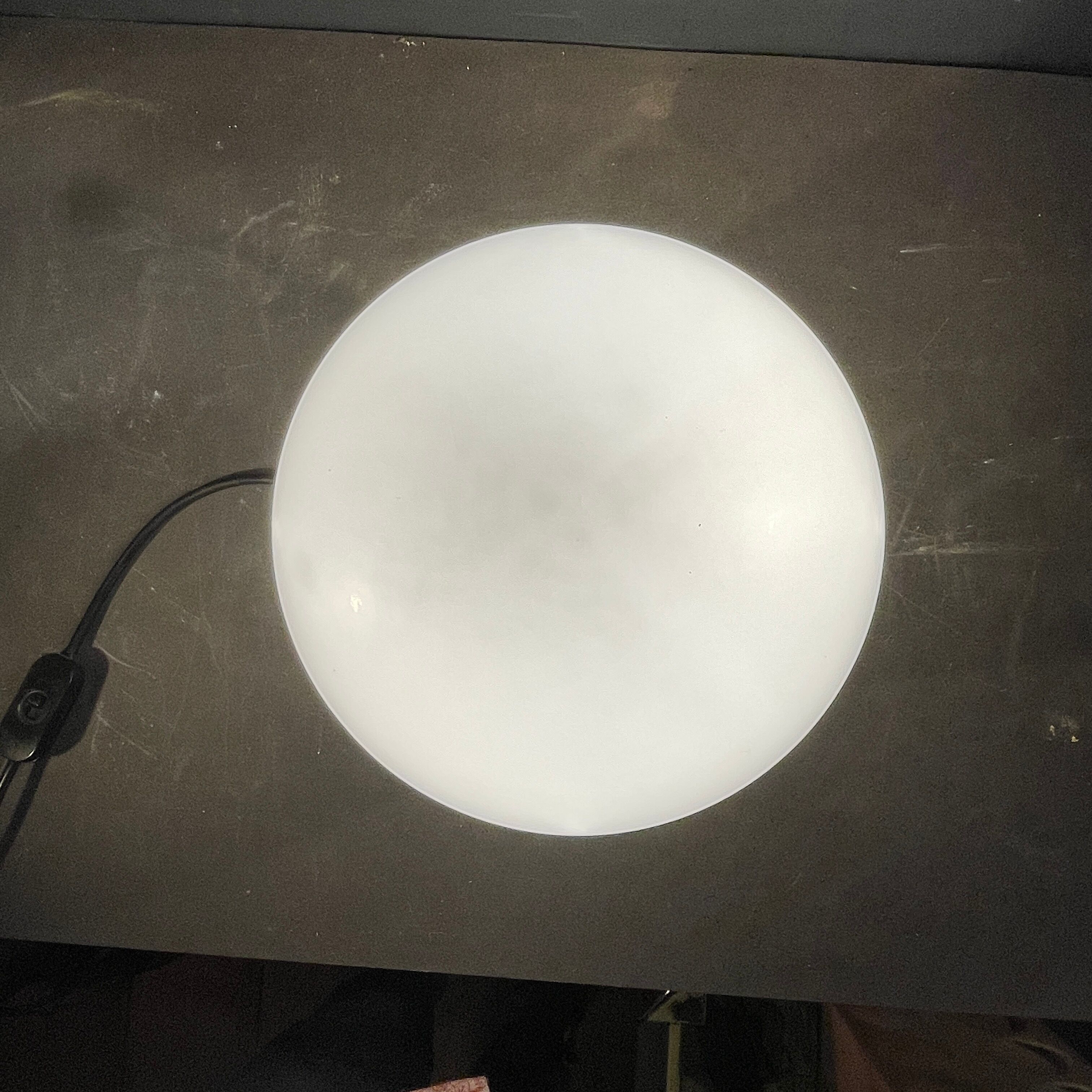 Giotto Stoppino for Tronconi in 1976, Table Lamp "Drop" in Opaline Lined Glass