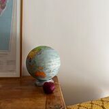 Old luminous earth globe