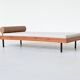 Dutch daybed in teak, metal and wool, mid-century, The Netherlands, 1960