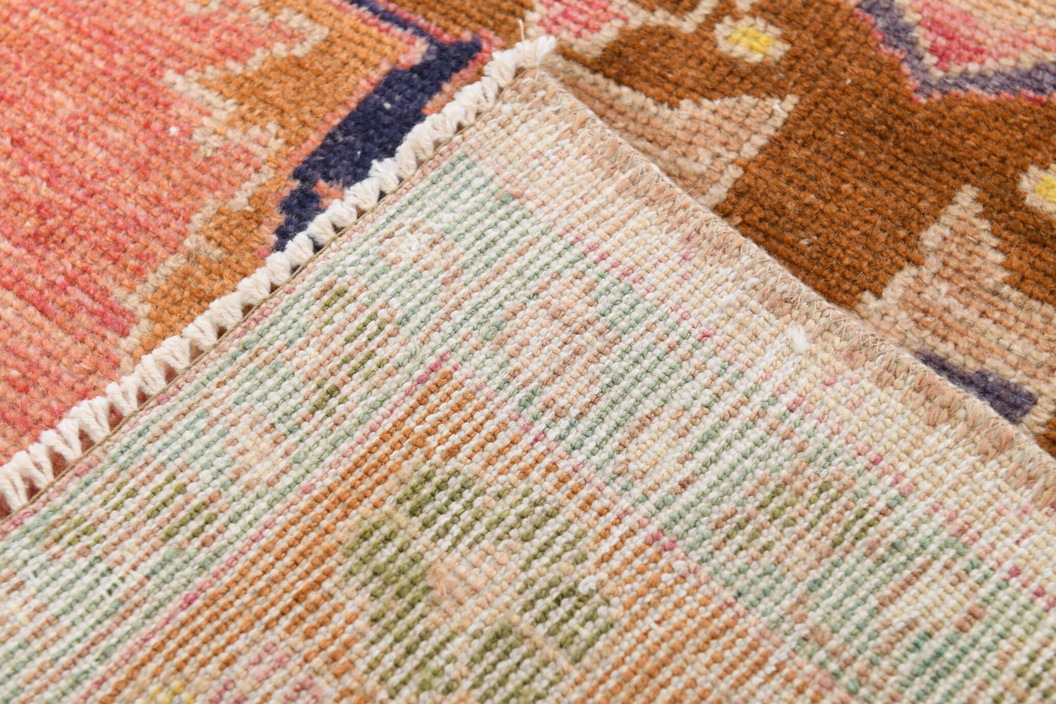 5x9 Pink & Navy Blue Soft Pastel Persian Rug, 152x272Cm SK 20089