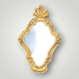 Small gold wall mirror – vintage rococo style