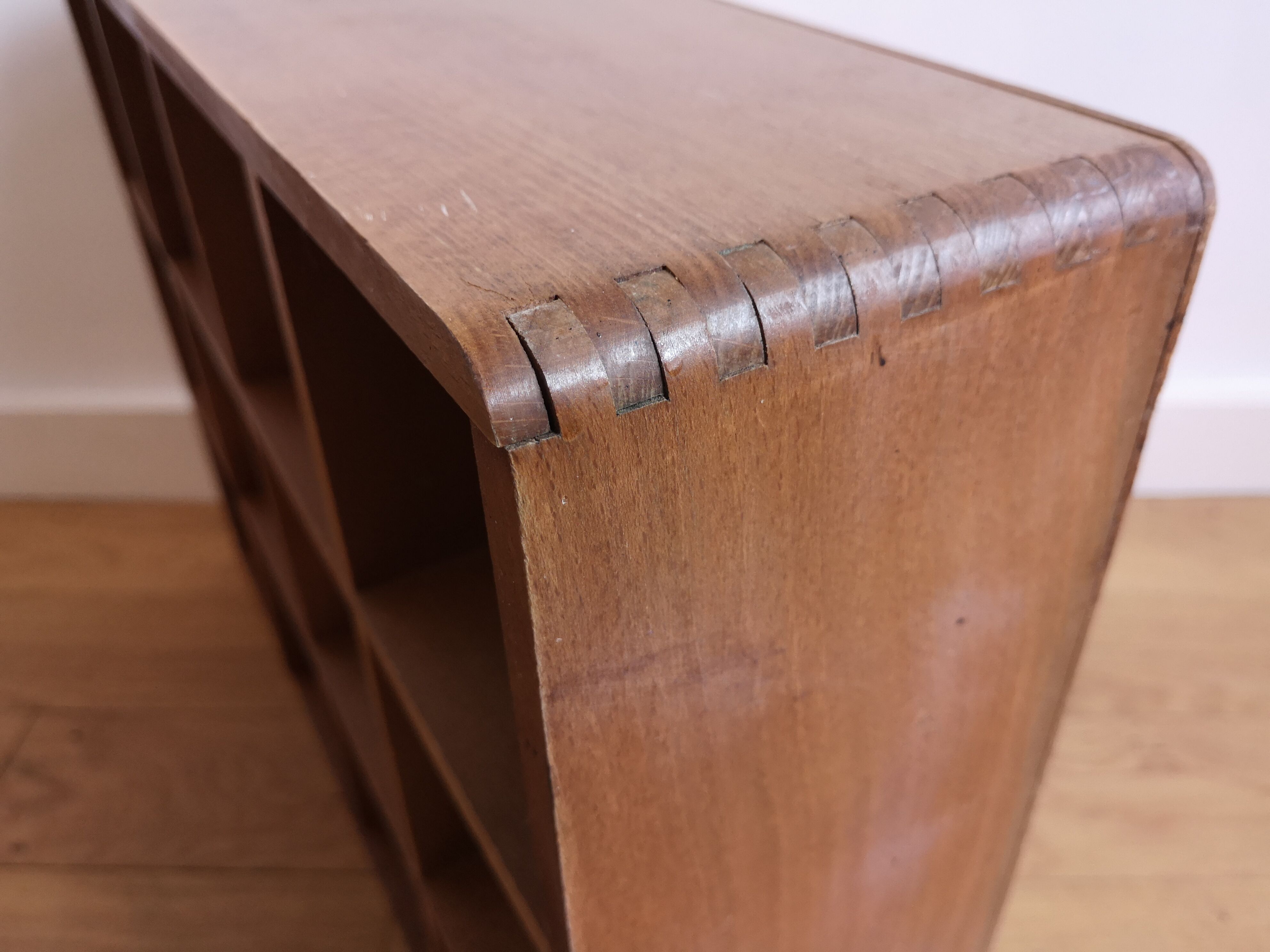 Solid wood wall bookcase