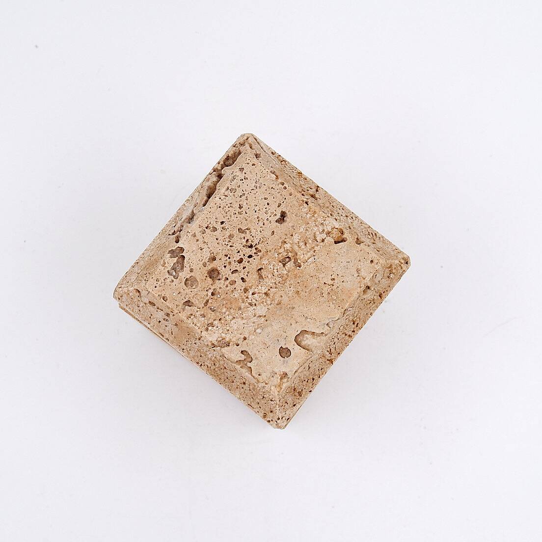 Travertine box, Italian design from the 60s-70s