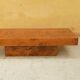 Vintage coffee table in elm magnifying glass