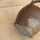 Lampe terre cuite , câble tissu neuf, abat-jour coton